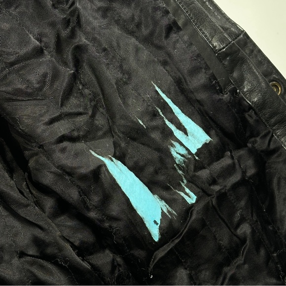 J Crew women leather jacket everyday black large - Picture 7 of 12